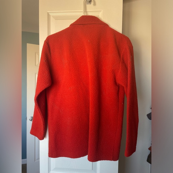 Vintage orange fuzzy jacket - Picture 4 of 5